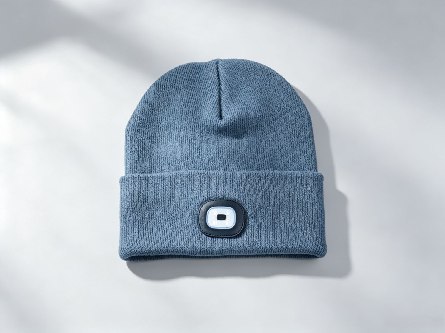 LED knit hat blue
