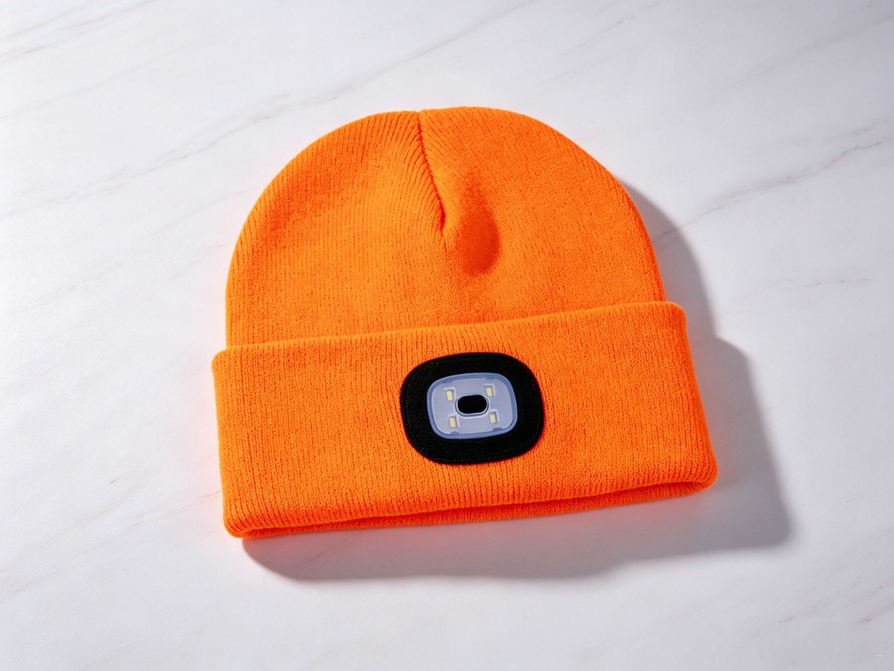 Orange LED Beanie1