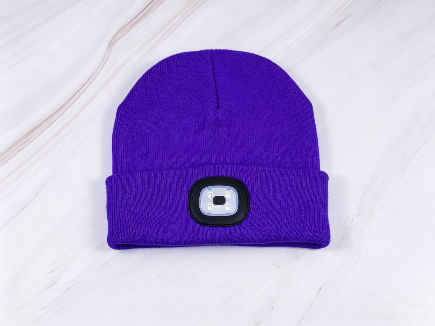 Royal Blue LED Beanie1