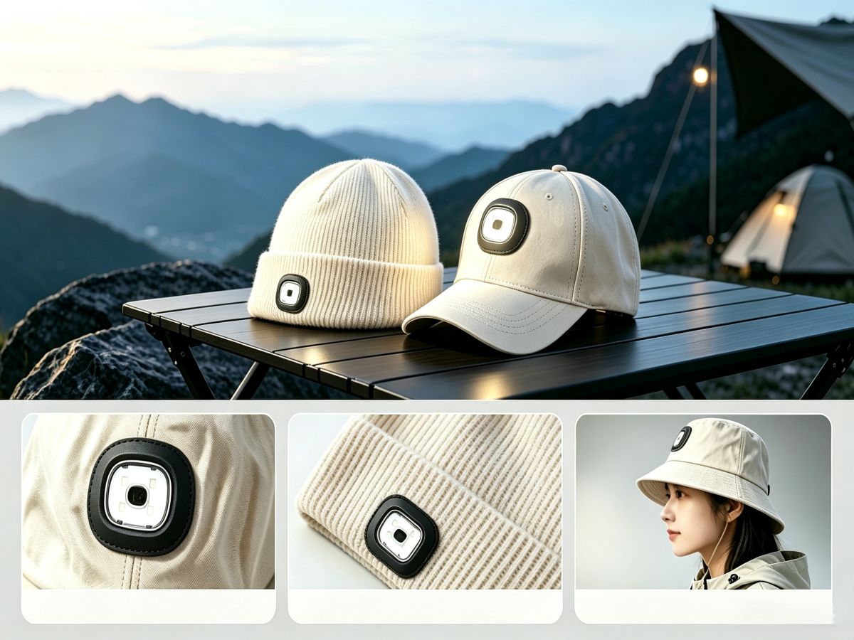 white led hat