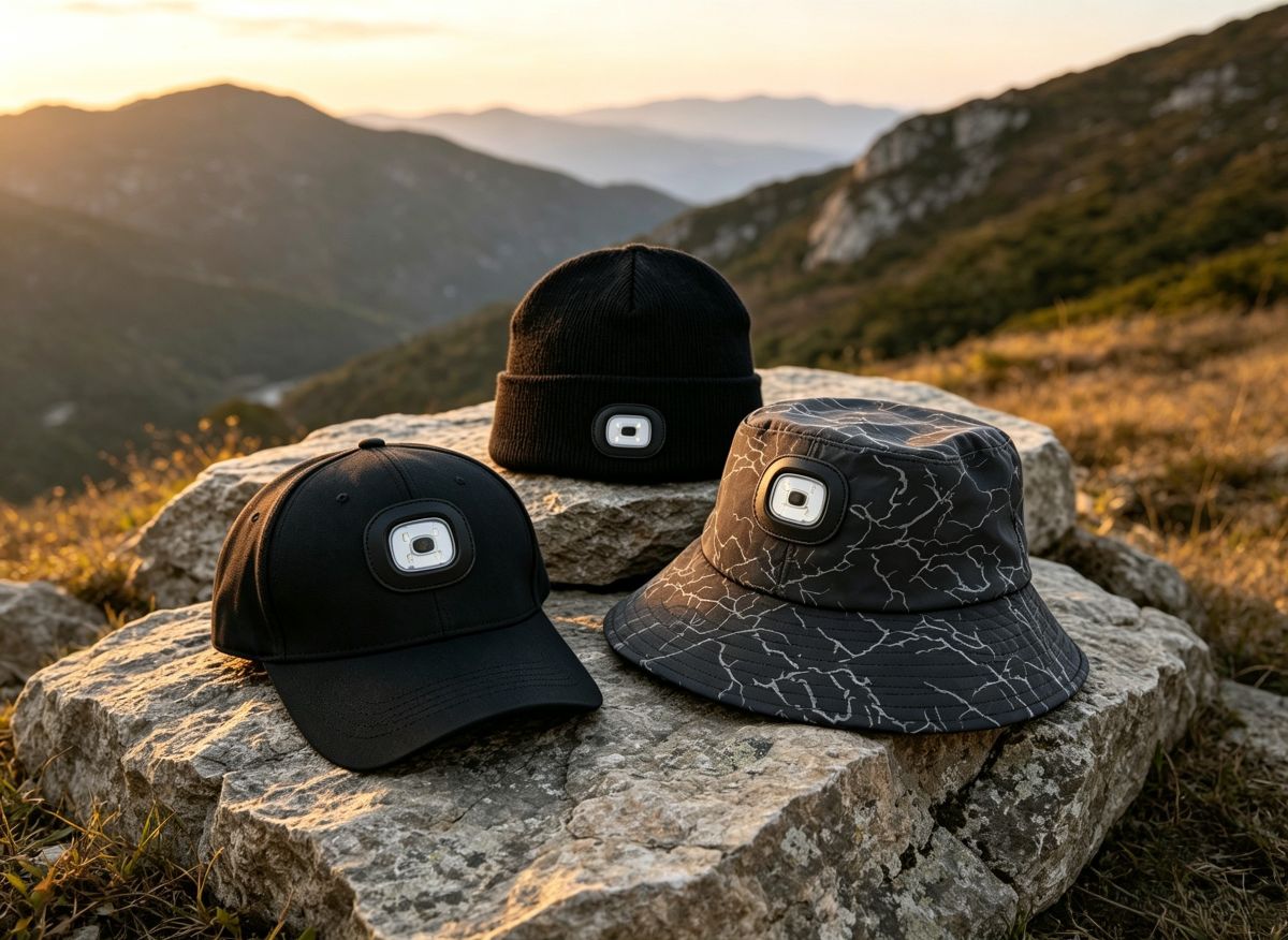 three Led hat
